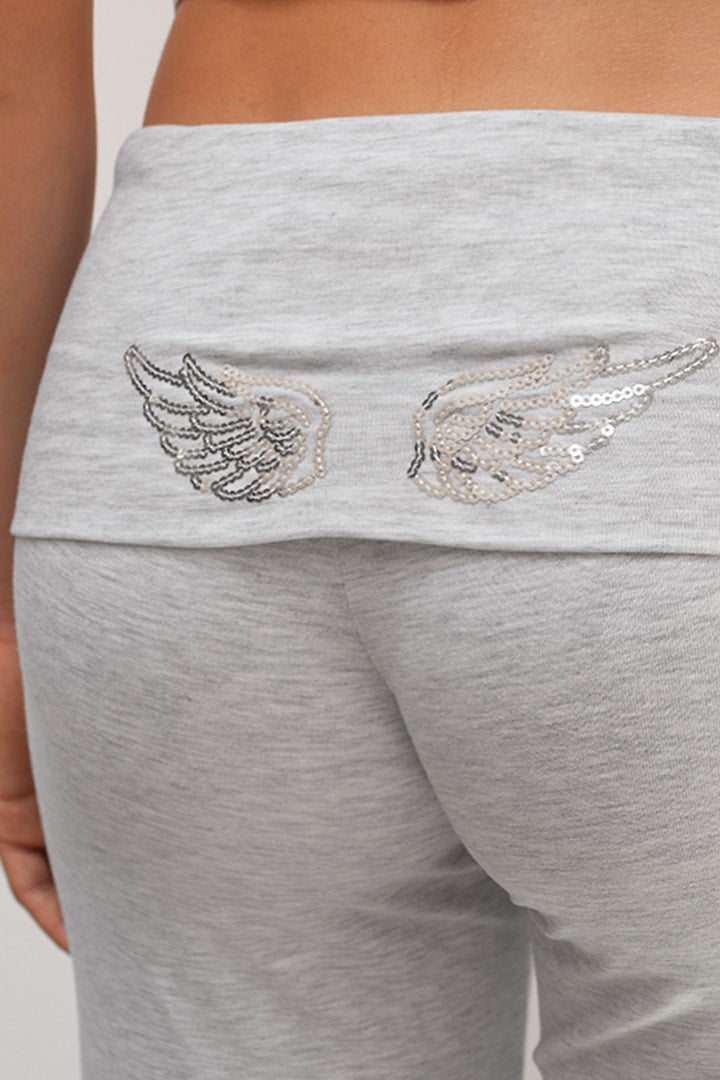 Subdued Wings Hoodie and Cuffed Pants Set